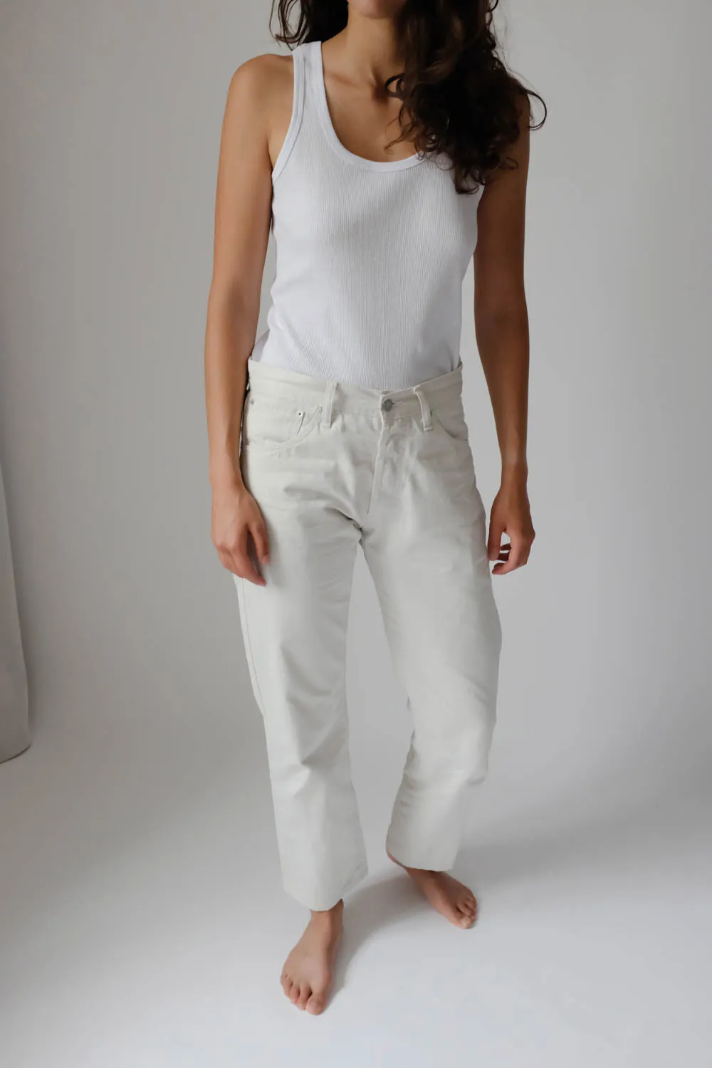 0034_LEVIS OFF WHITE JEANS