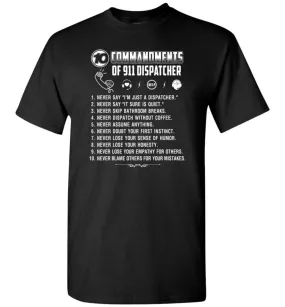 10 Commandments Of 911 Dispatcher T-Shirt