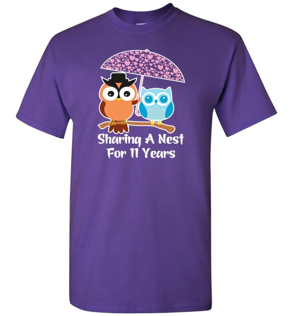 11 Years Wedding Anniversary Gifts Valentine's Day T-Shirt