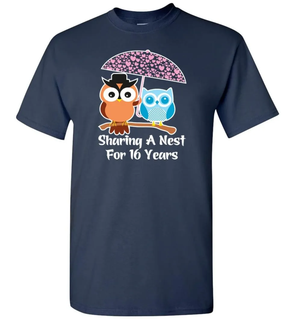 16 Years Wedding Anniversary Gifts Valentine's Day T-shirt