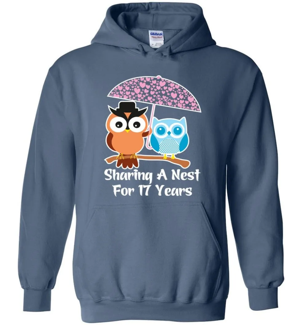 17 Years Wedding Anniversary Gifts Valentine's Day Hoodie