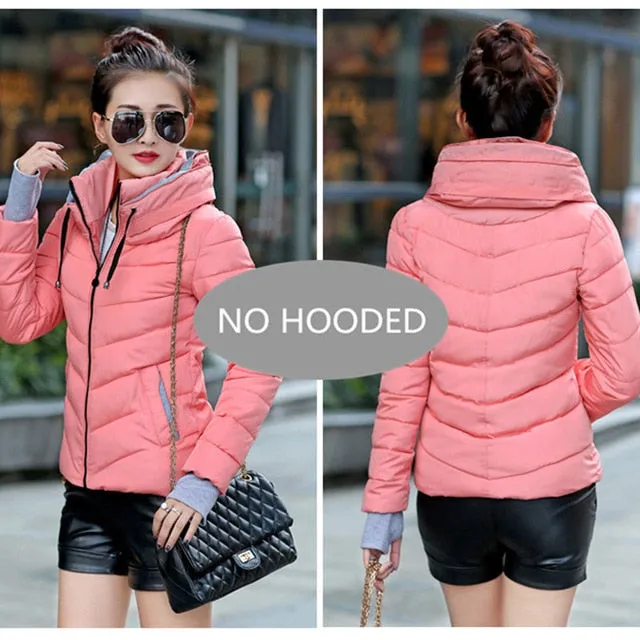 2018 new ladies fashion coat winter jacket women outerwear short wadded jacket female padded parka women's overcoat