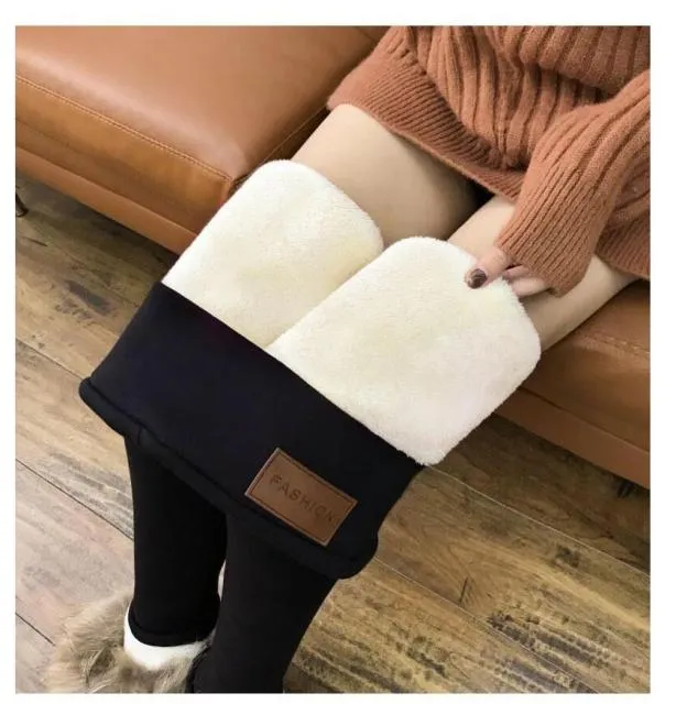 2021 Winter Women's Fleece Trousers Plus Velvet Thick Streetwear Women Warm Thick Warm pants Women's Plus Size 3XL Casual Pants