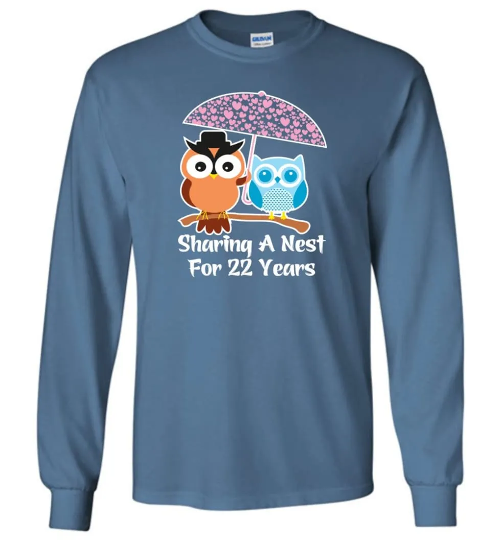 22 Years Wedding Anniversary Gifts Valentine's Day Long Sleeve T-Shirt