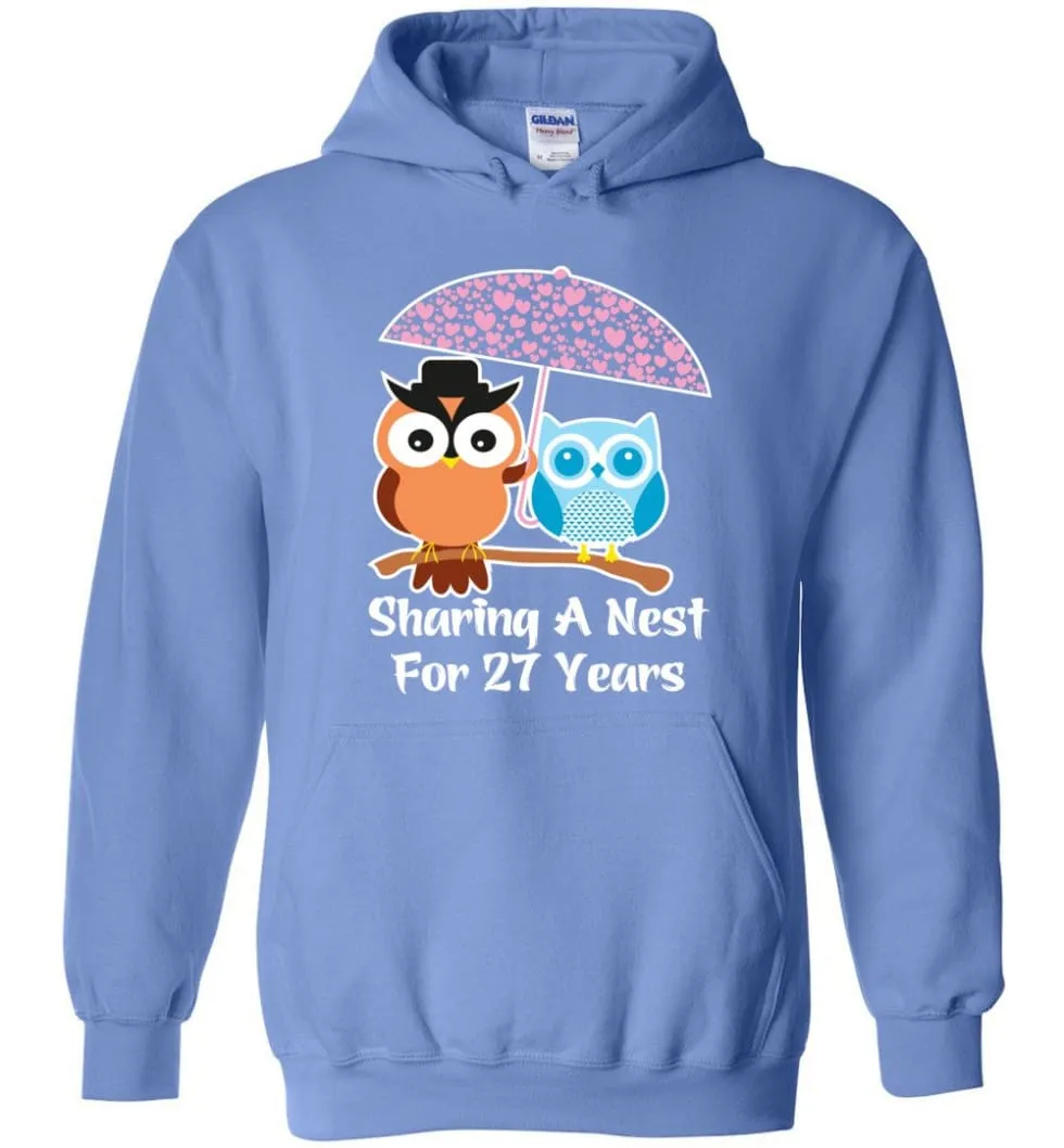 27 Years Wedding Anniversary Gifts Valentine's Day Hoodie