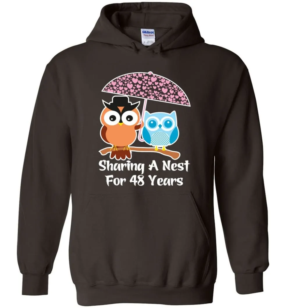 48 Years Wedding Anniversary Gifts Valentine's Day Hoodie