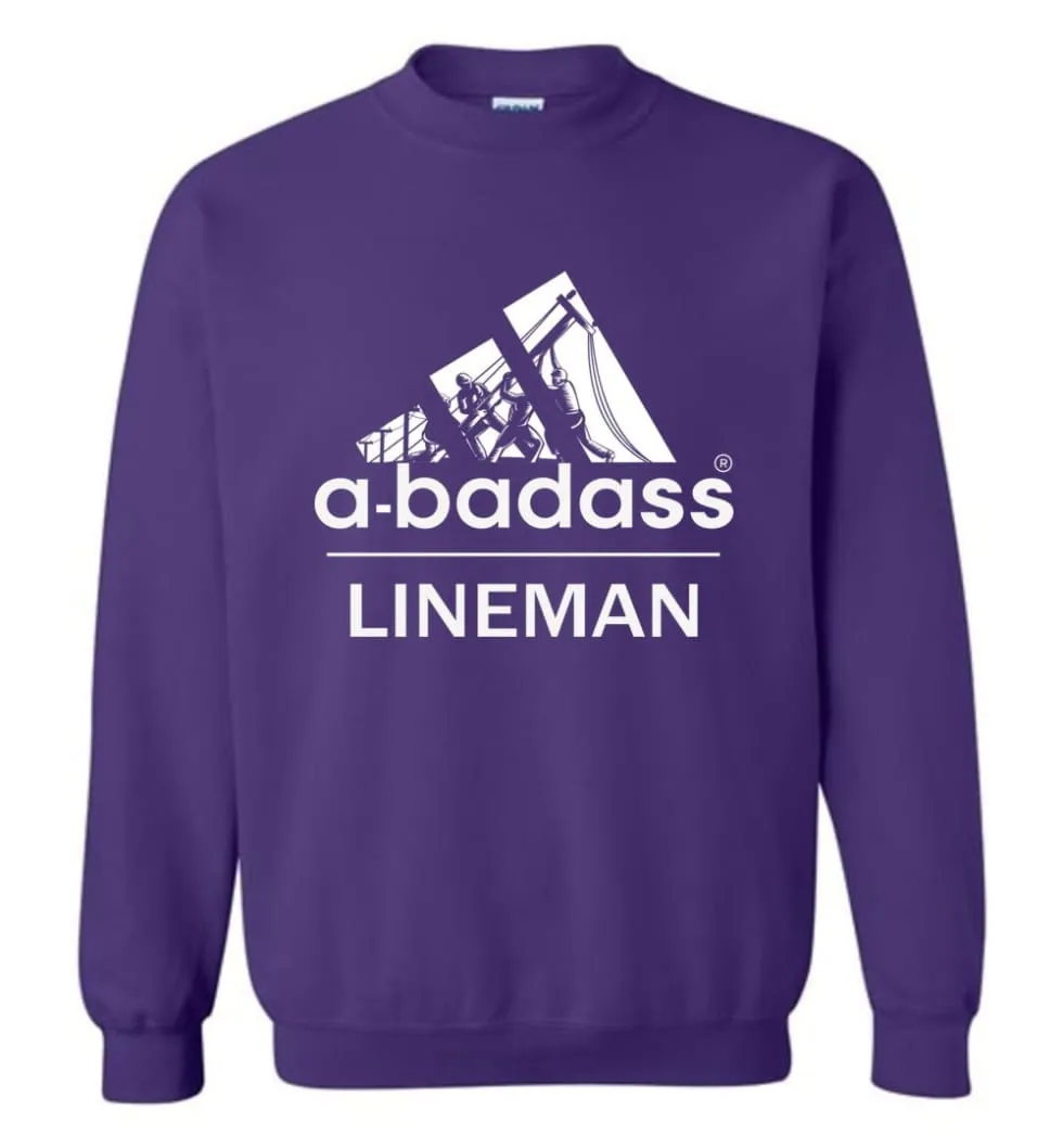 A Badass Lineman Shirts My Daddy Is A Lineman Shirt Sweatshirt