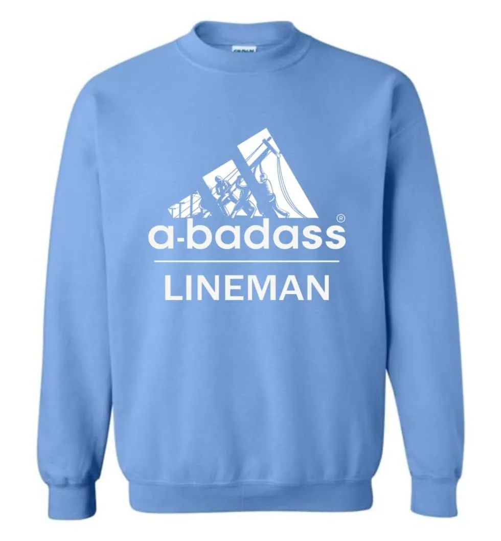 A Badass Lineman Shirts My Daddy Is A Lineman Shirt Sweatshirt