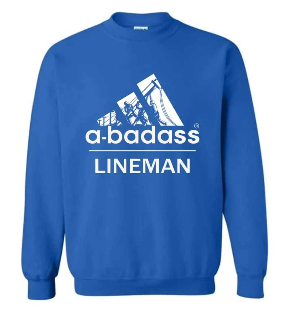 A Badass Lineman Shirts My Daddy Is A Lineman Shirt Sweatshirt