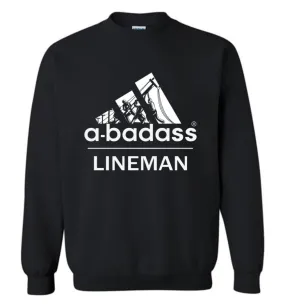 A Badass Lineman Shirts My Daddy Is A Lineman Shirt Sweatshirt