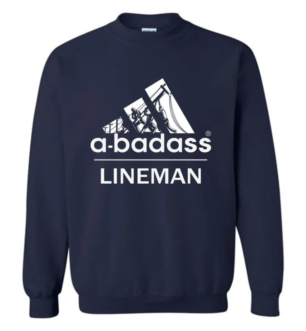 A Badass Lineman Shirts My Daddy Is A Lineman Shirt Sweatshirt