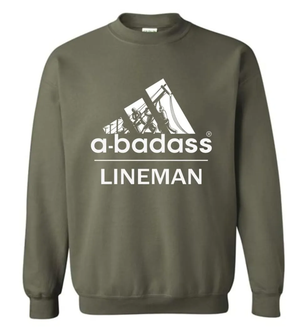 A Badass Lineman Shirts My Daddy Is A Lineman Shirt Sweatshirt