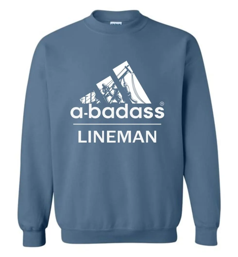 A Badass Lineman Shirts My Daddy Is A Lineman Shirt Sweatshirt