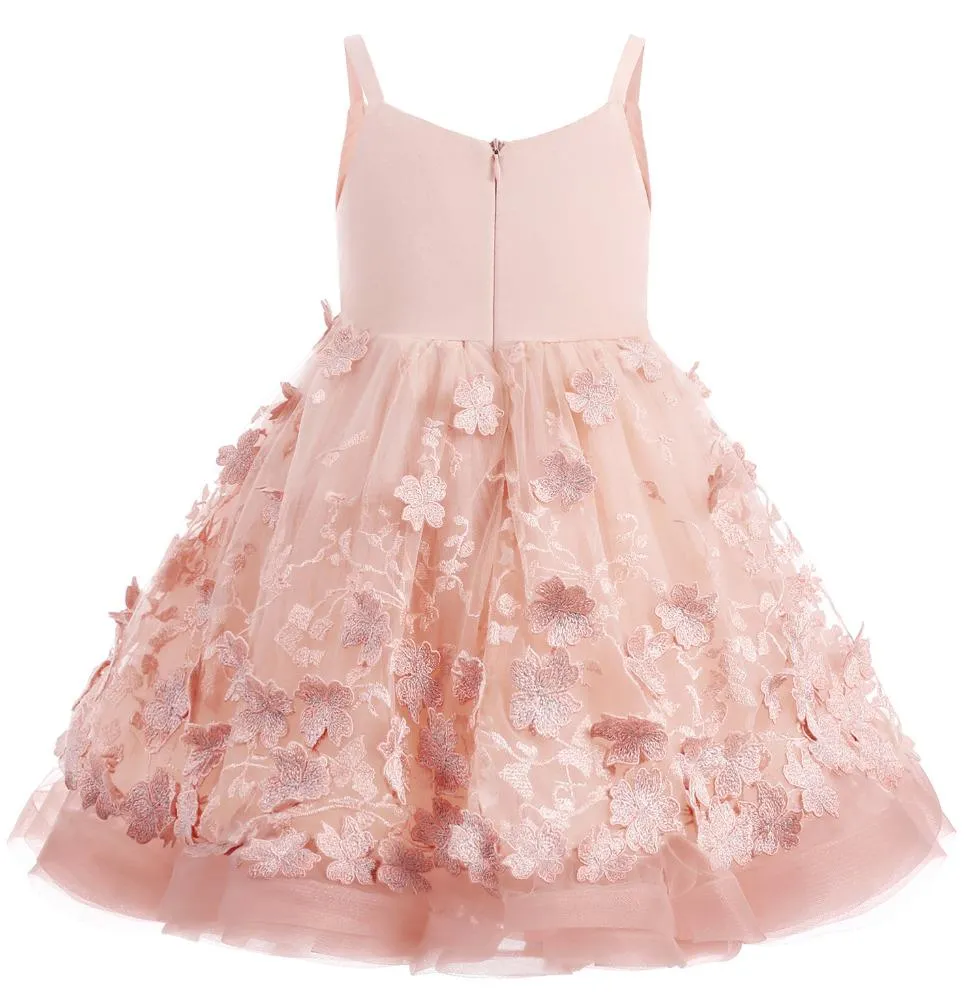 A-line Pink Tulle Short Flower Girl Dresses,Cheap Flower Girl Dresses ,FGY0246