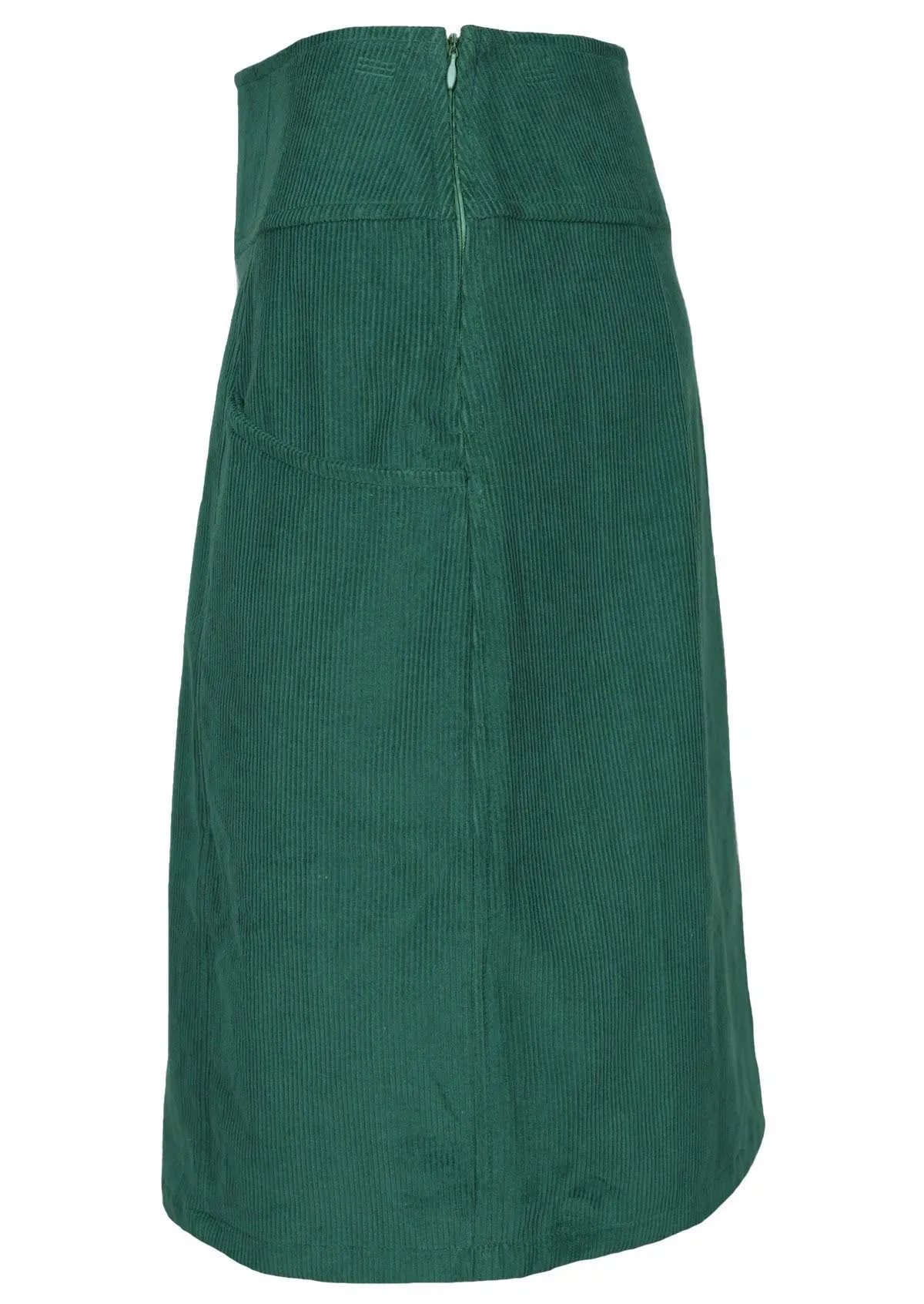 Aalia Corduroy Skirt Hunter Green