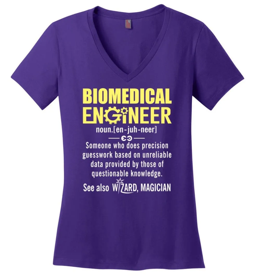 Agricultural Engineer Definition Ladies V-Neck