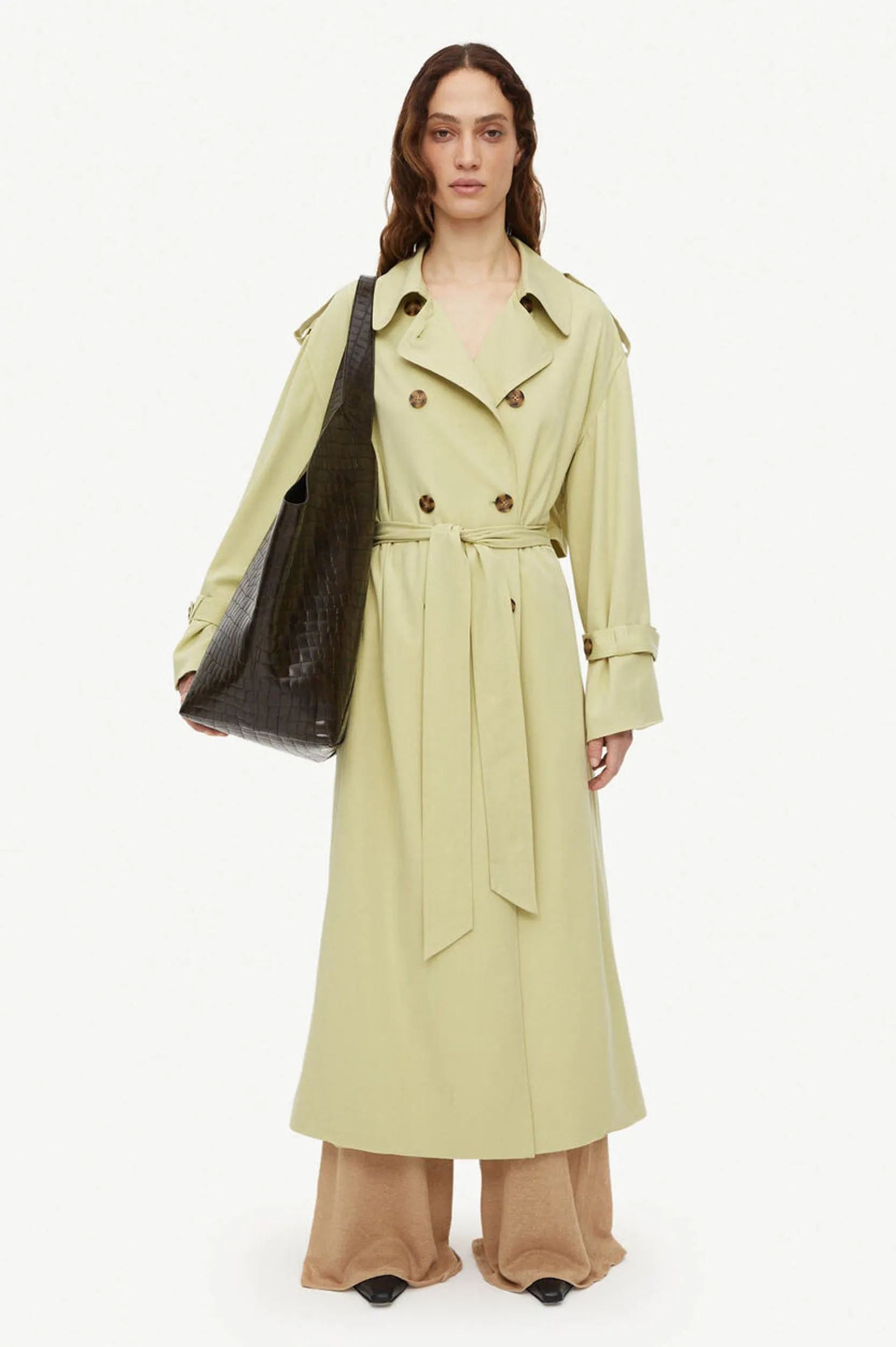 Alanis Trench Coat in Weeping Willow