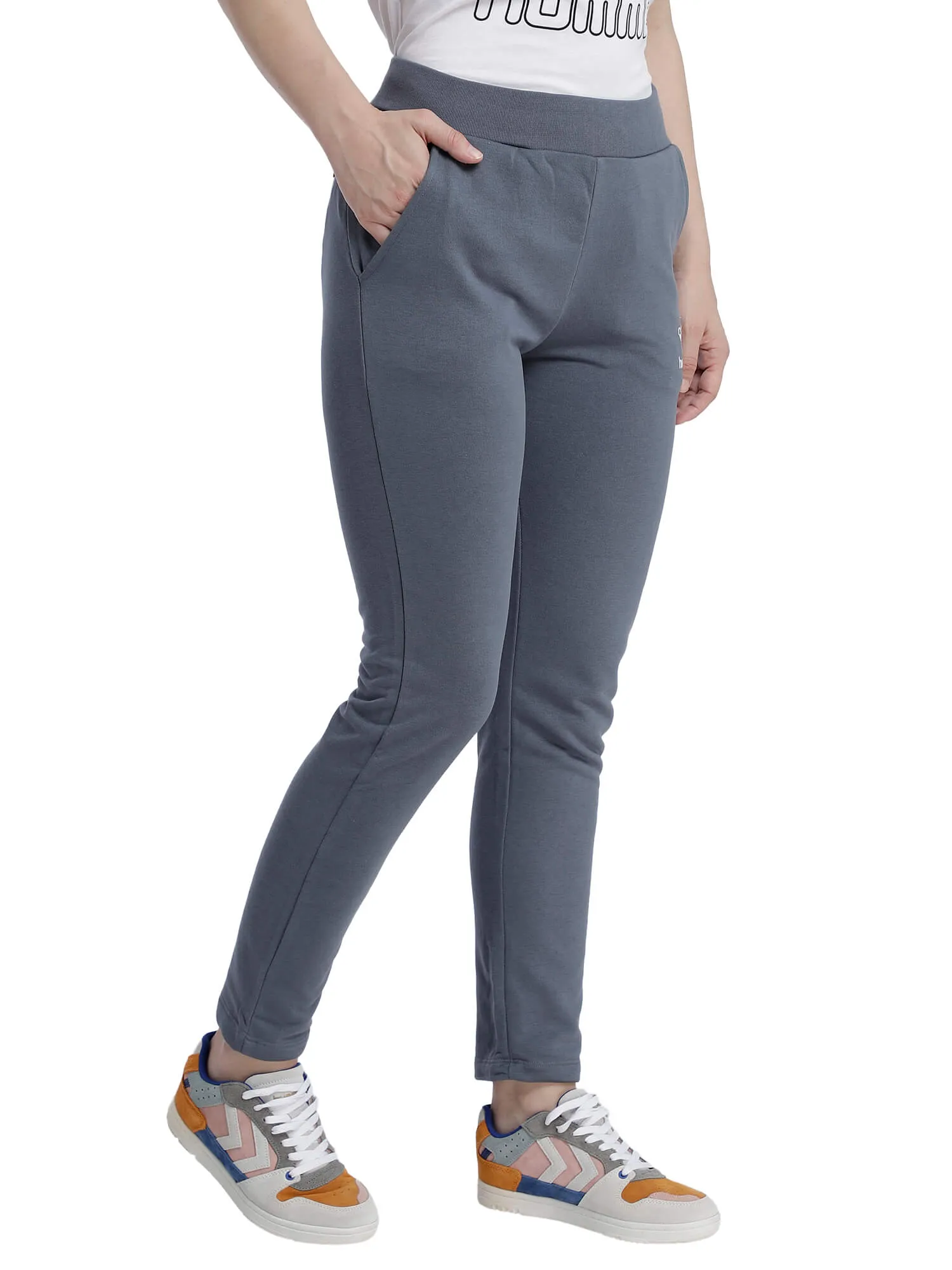 Alben Women Cotton Blue Training Pant