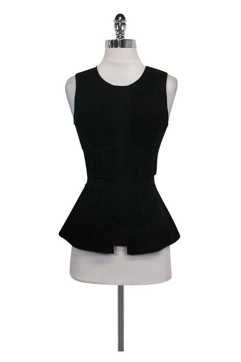 A.L.C. - Black Peplum Top Sz XS