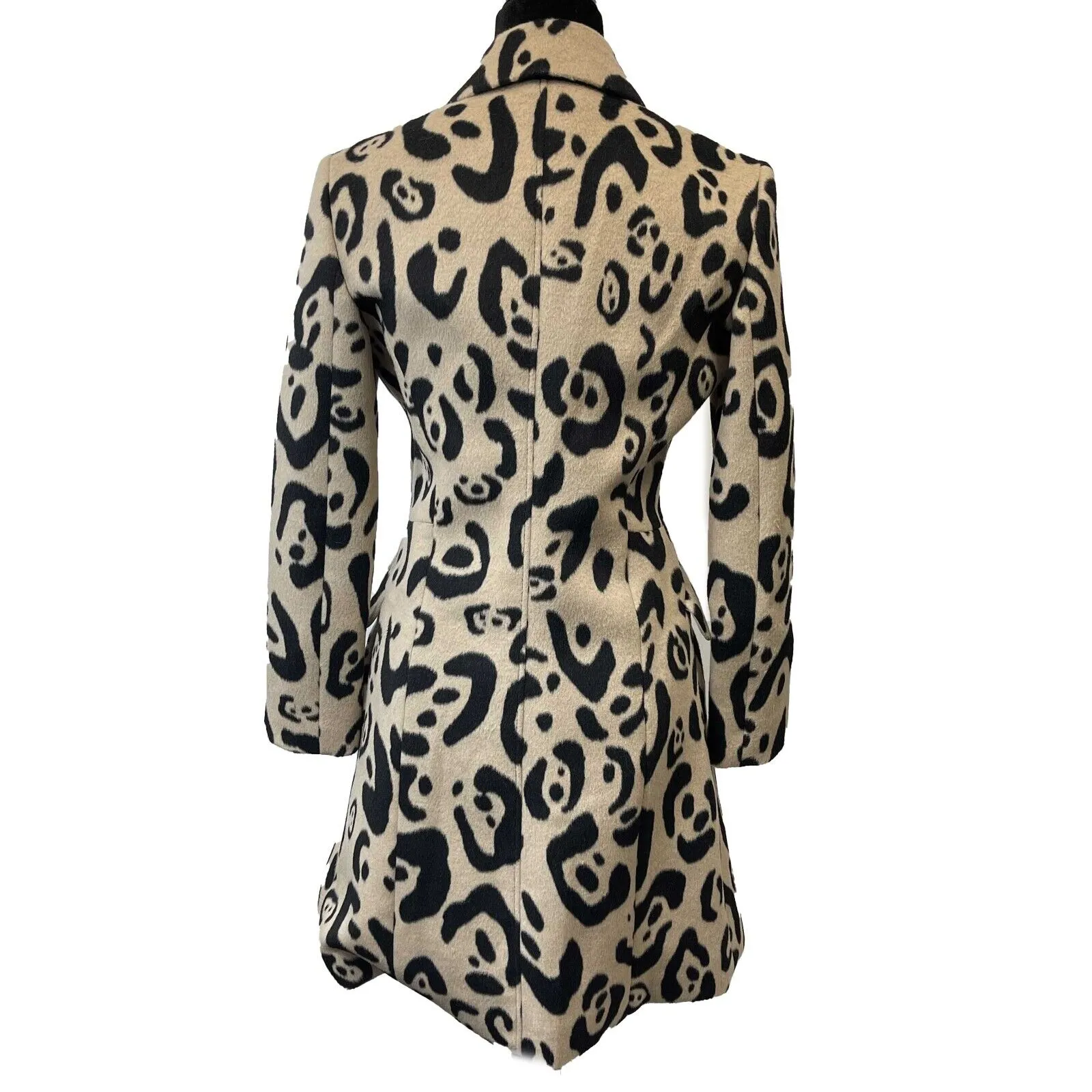 Altuzarra - Leopard-Print Button Down Wool Coat / Jacket - Size S