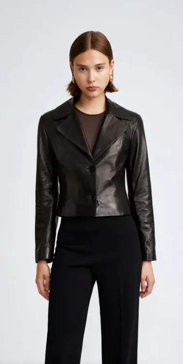 Amber - 90's Leather Blazer