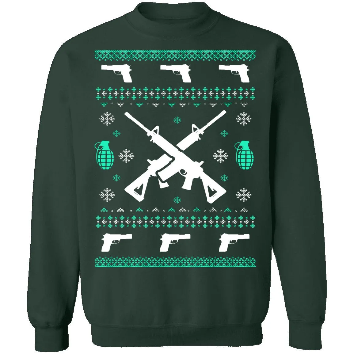 Assault Rifle Ugly Christmas Sweater