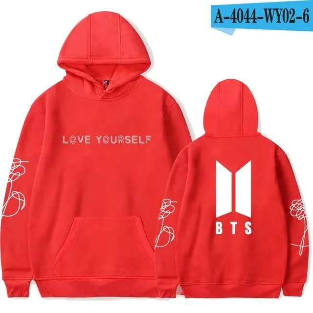 Bangtan Boys Fashion Women and Men Love Yourself Harajuku Cap Sweatshirt