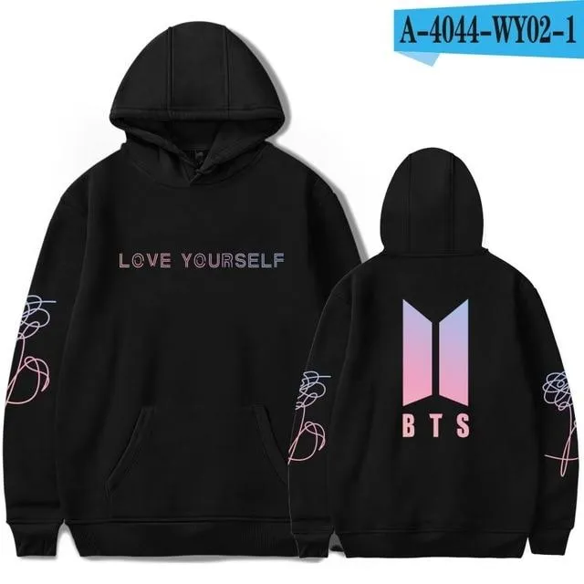 Bangtan Boys Fashion Women and Men Love Yourself Harajuku Cap Sweatshirt