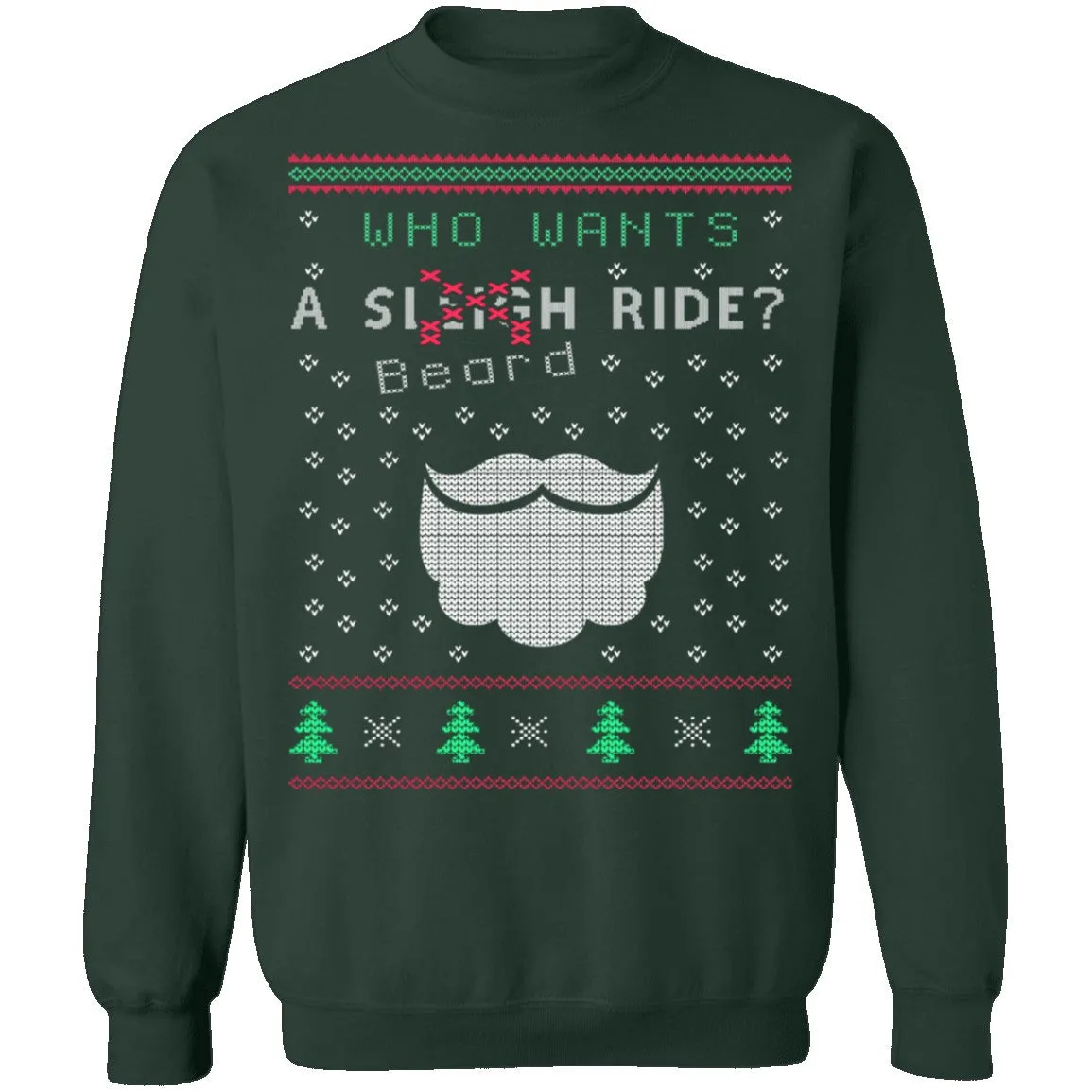 Beard Ride Ugly Christmas Sweater