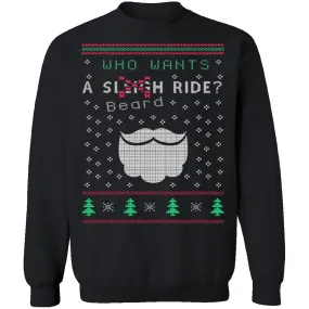 Beard Ride Ugly Christmas Sweater