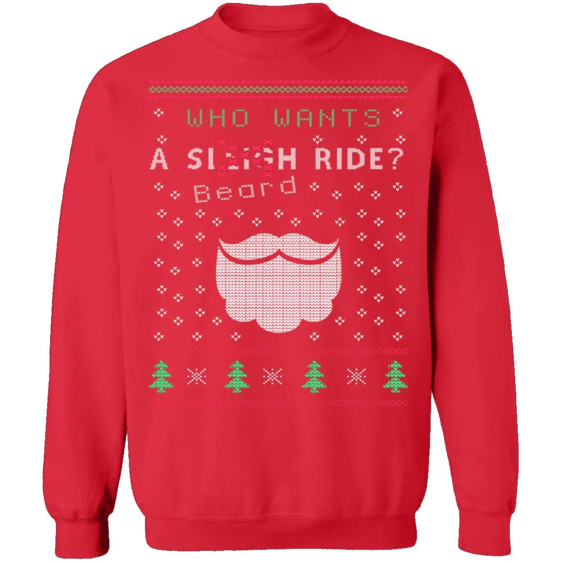 Beard Ride Ugly Christmas Sweater