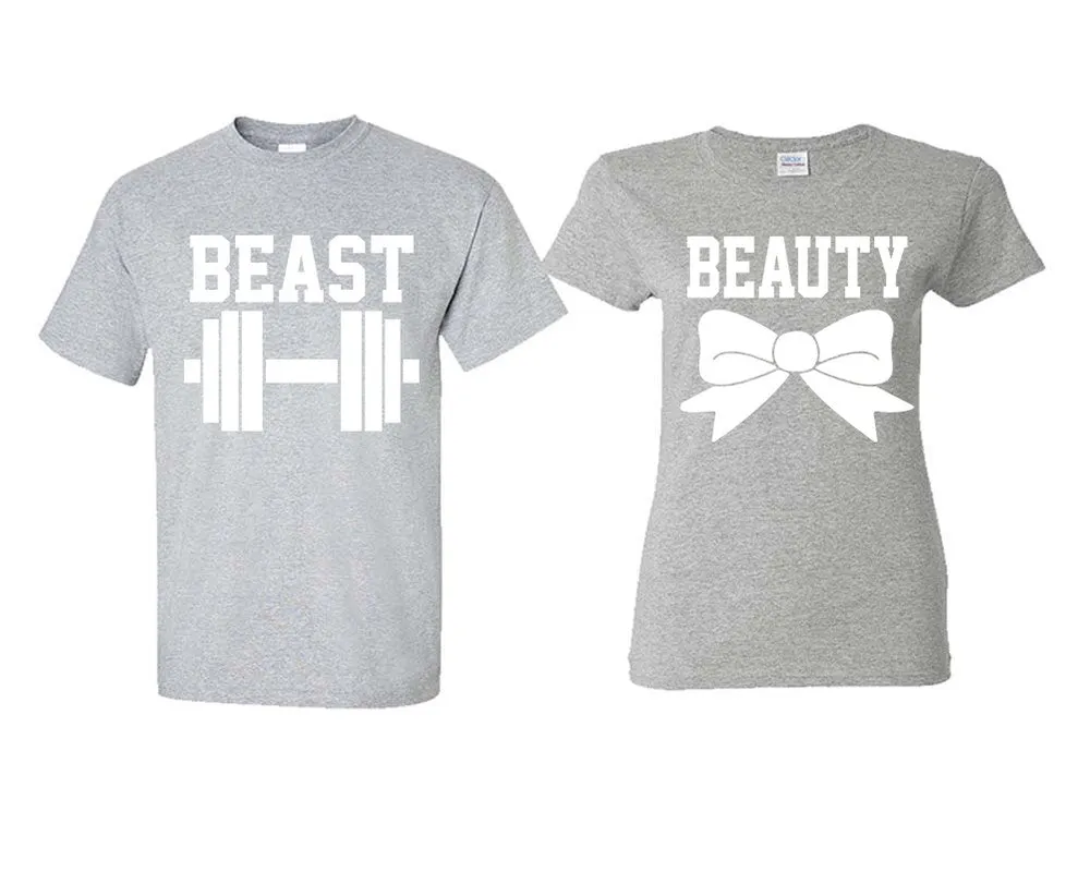 Beast Beauty Couple Matchig T Shirts