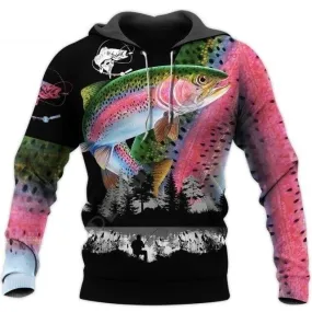 Beautiful Fishing 3D All Over Printed Unisex Hoodie for Autumn and Winter