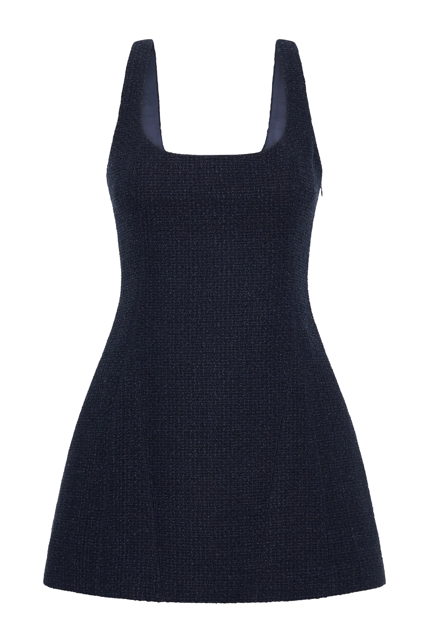 Beth Boucle Mini Dress - Navy