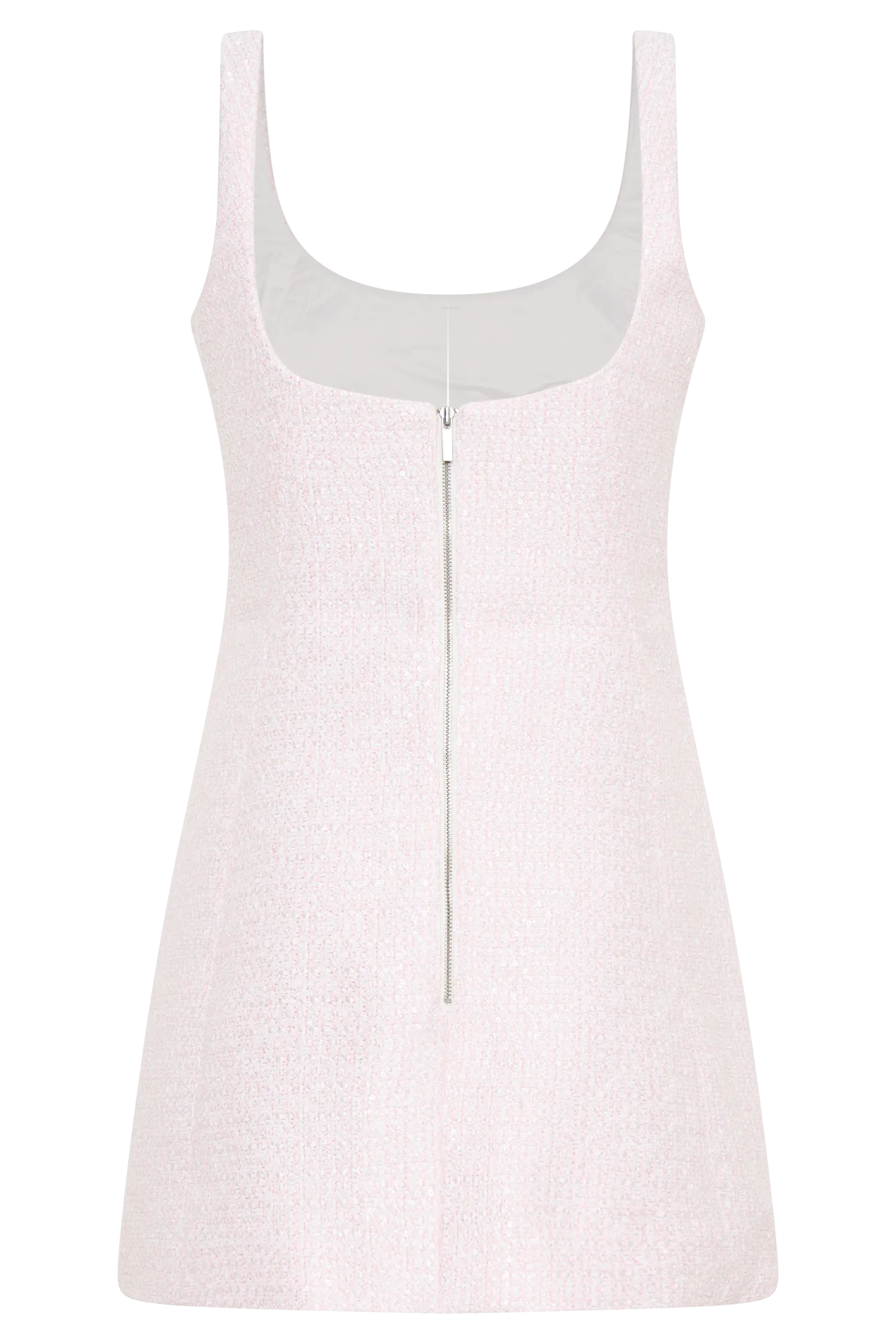 Beth Tweed Mini Dress - Fairy Floss Pink