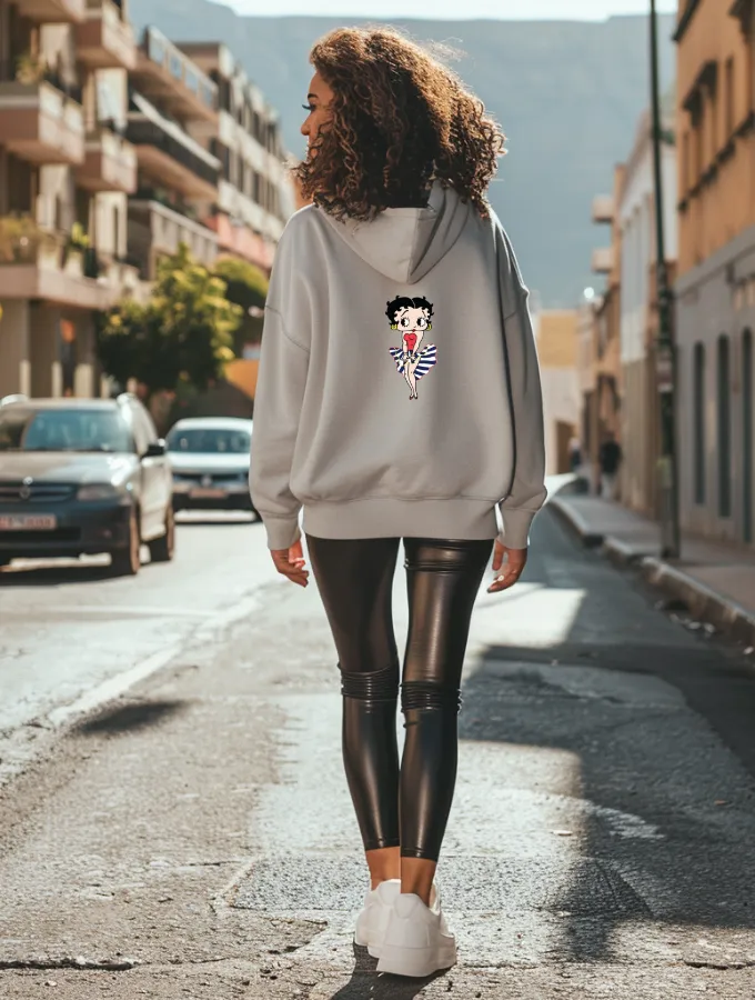 BETTY BOOP HOODIE - GREY