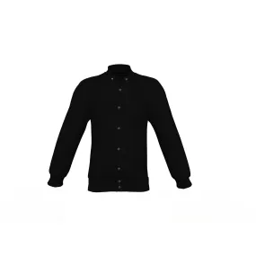 Black Varsity Letterman Jacket with Black Sleeves