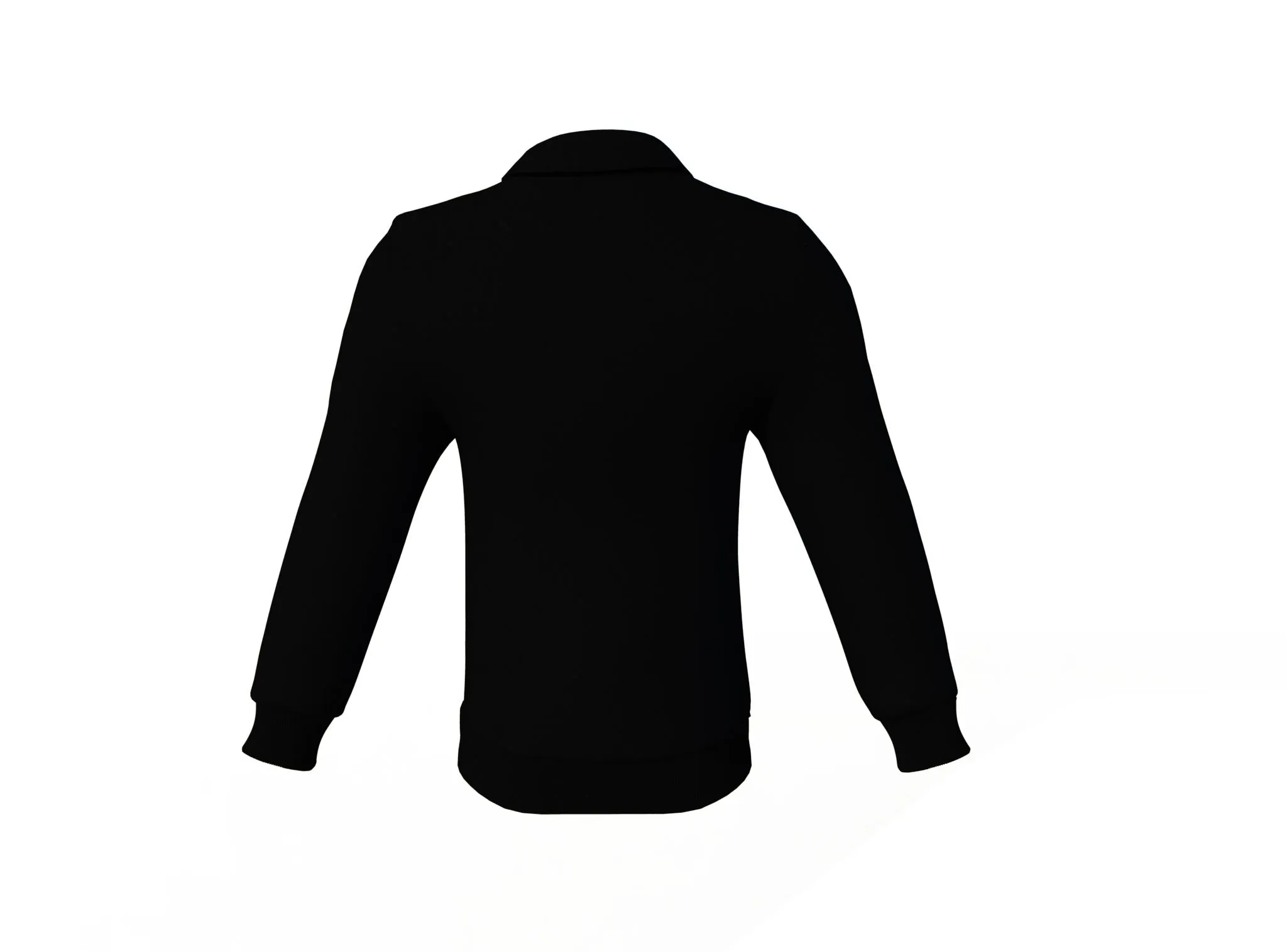 Black Varsity Letterman Jacket with Black Sleeves