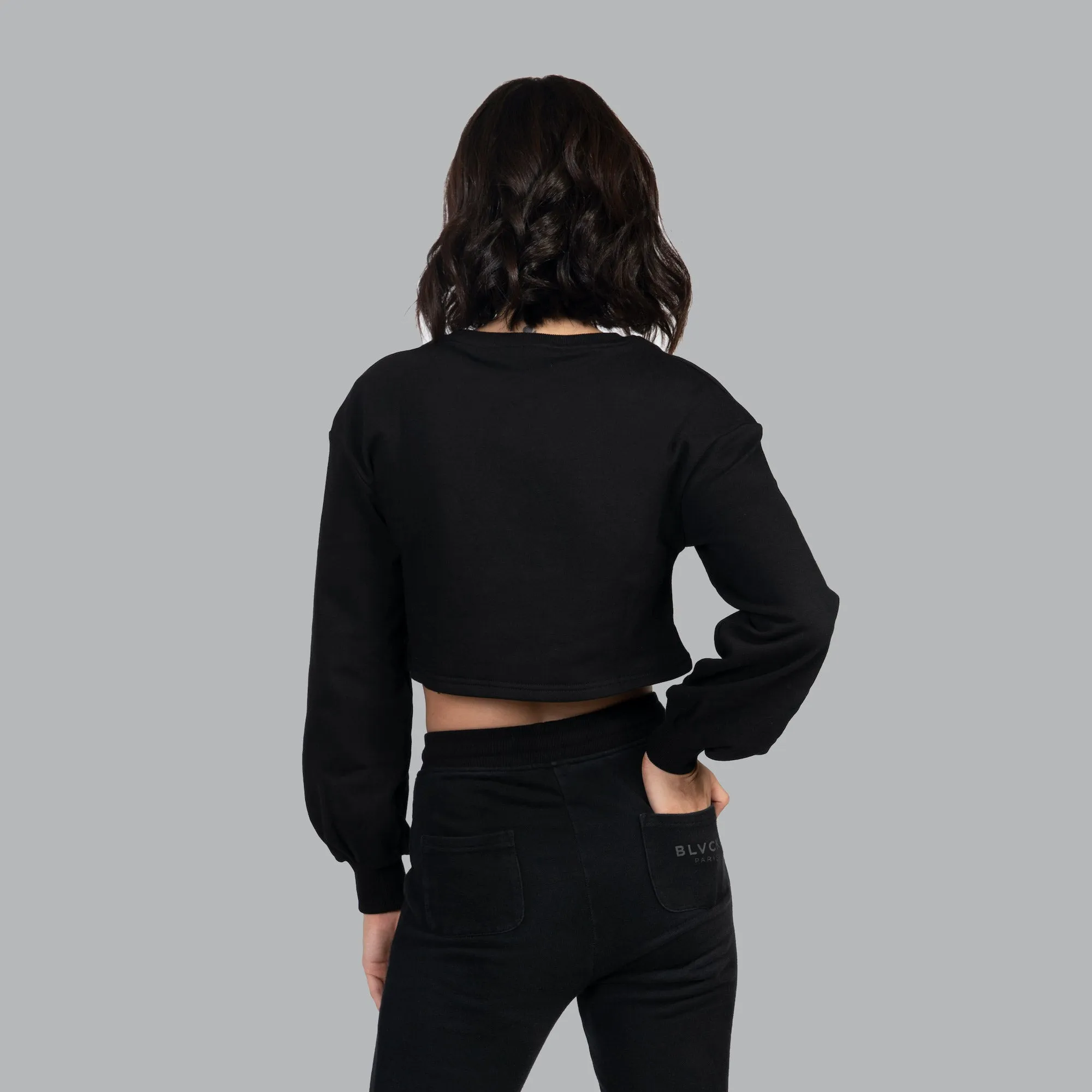 Blvck Crop Signature Sweater