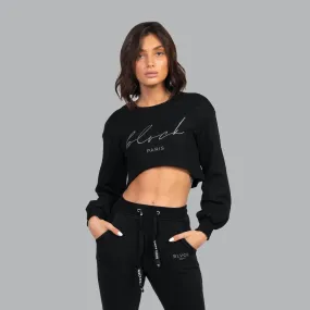 Blvck Crop Signature Sweater