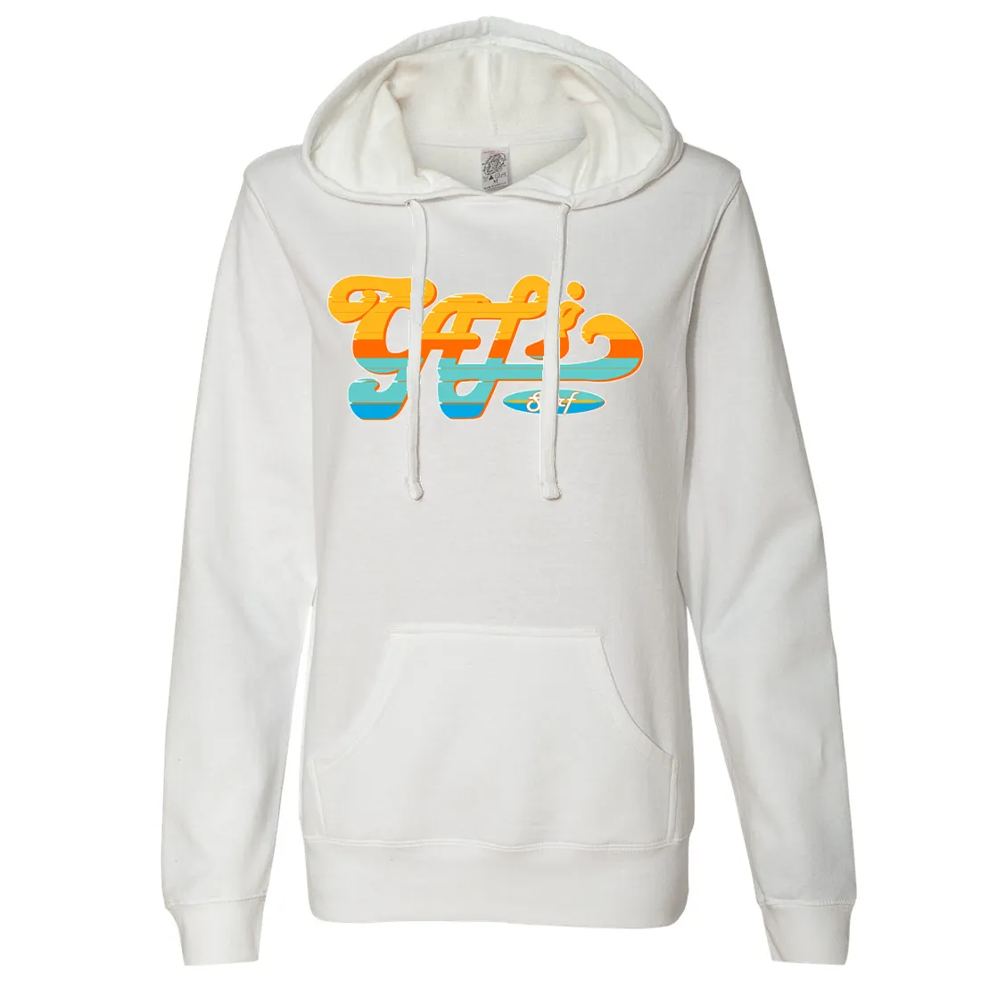 Cali Surf Ladies Lightweight Fitted Hoodie