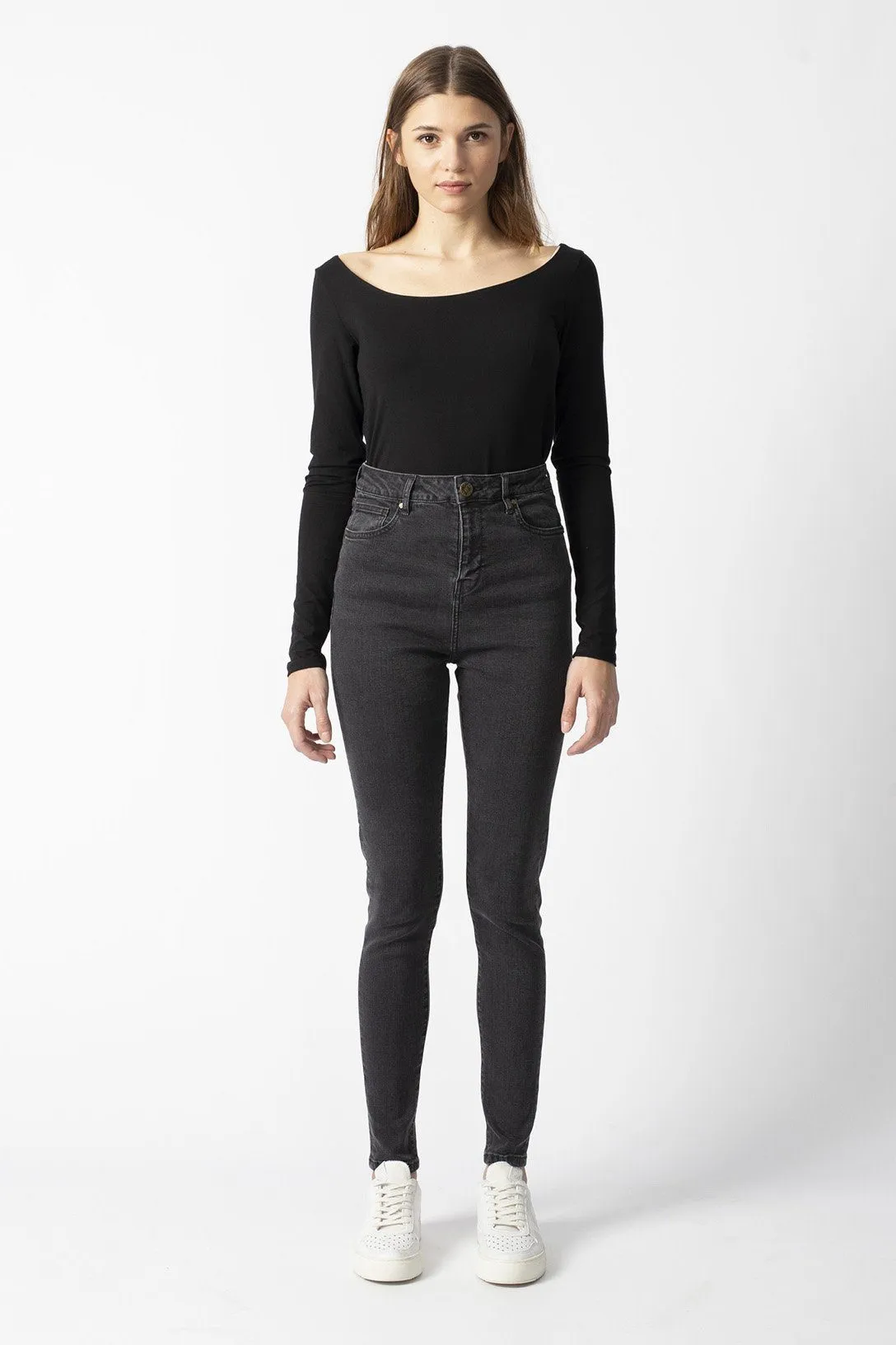 CARRIE dark grey - GOTS organic cotton Jeans by UCM