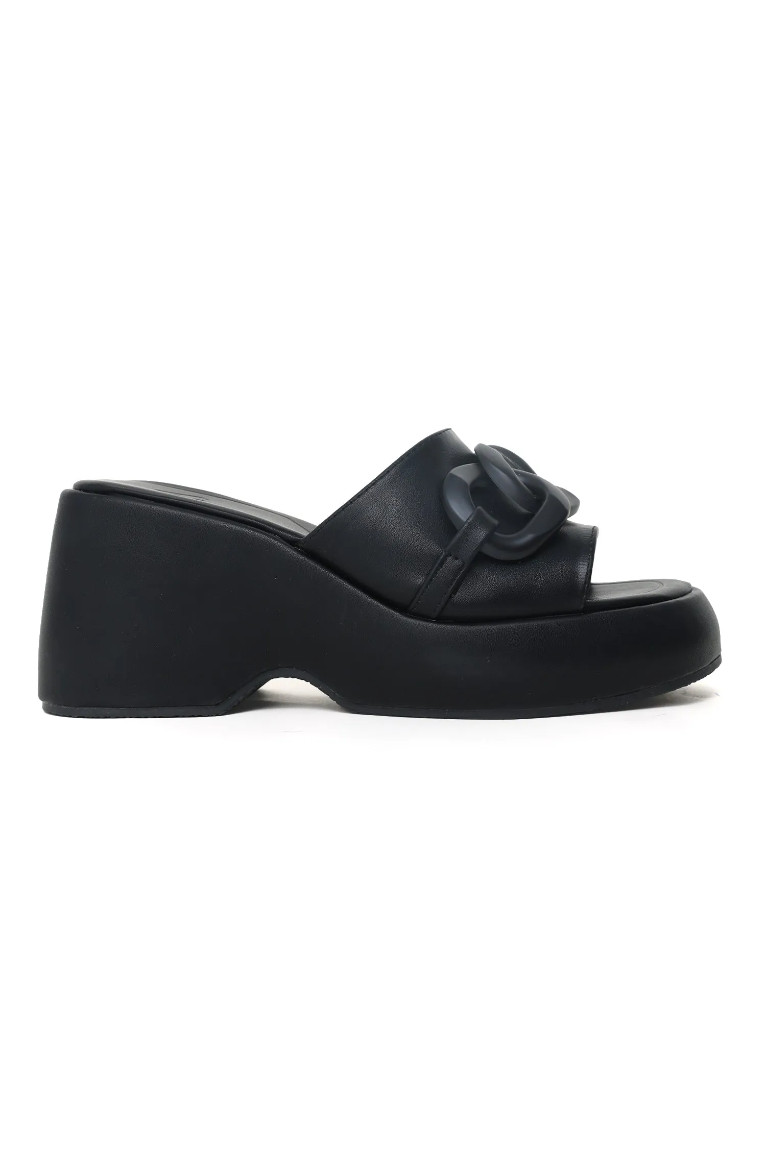 CHAIN CREST PLATFORMS-BLACK