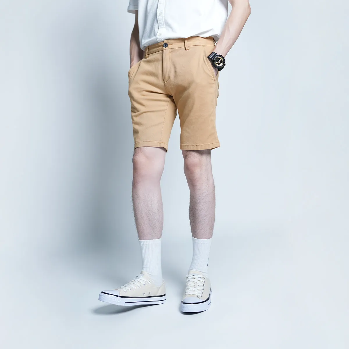 Classic Stretch Slim-Fit Short Pants - 93