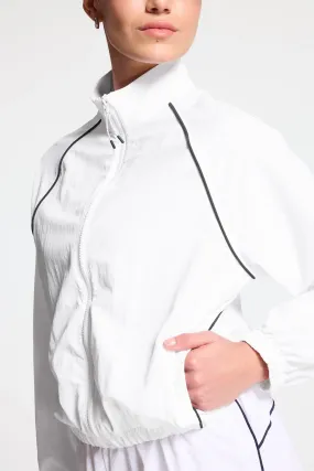 Contrast Run Jacket - White/navy Blazer