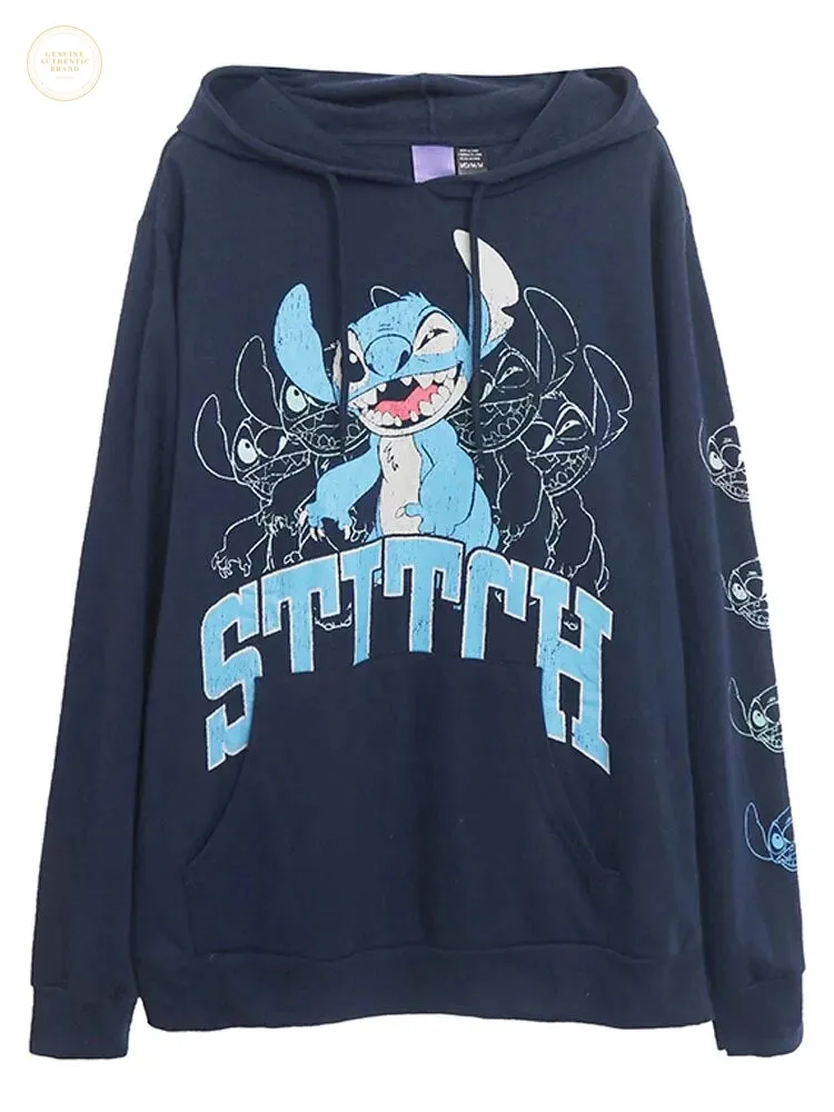 Cozy Up in Style with the Disney Stitch Hooded Sweatshirt for Women