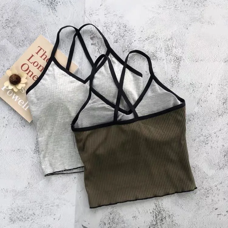 Criss Cross Cami Bralette Top