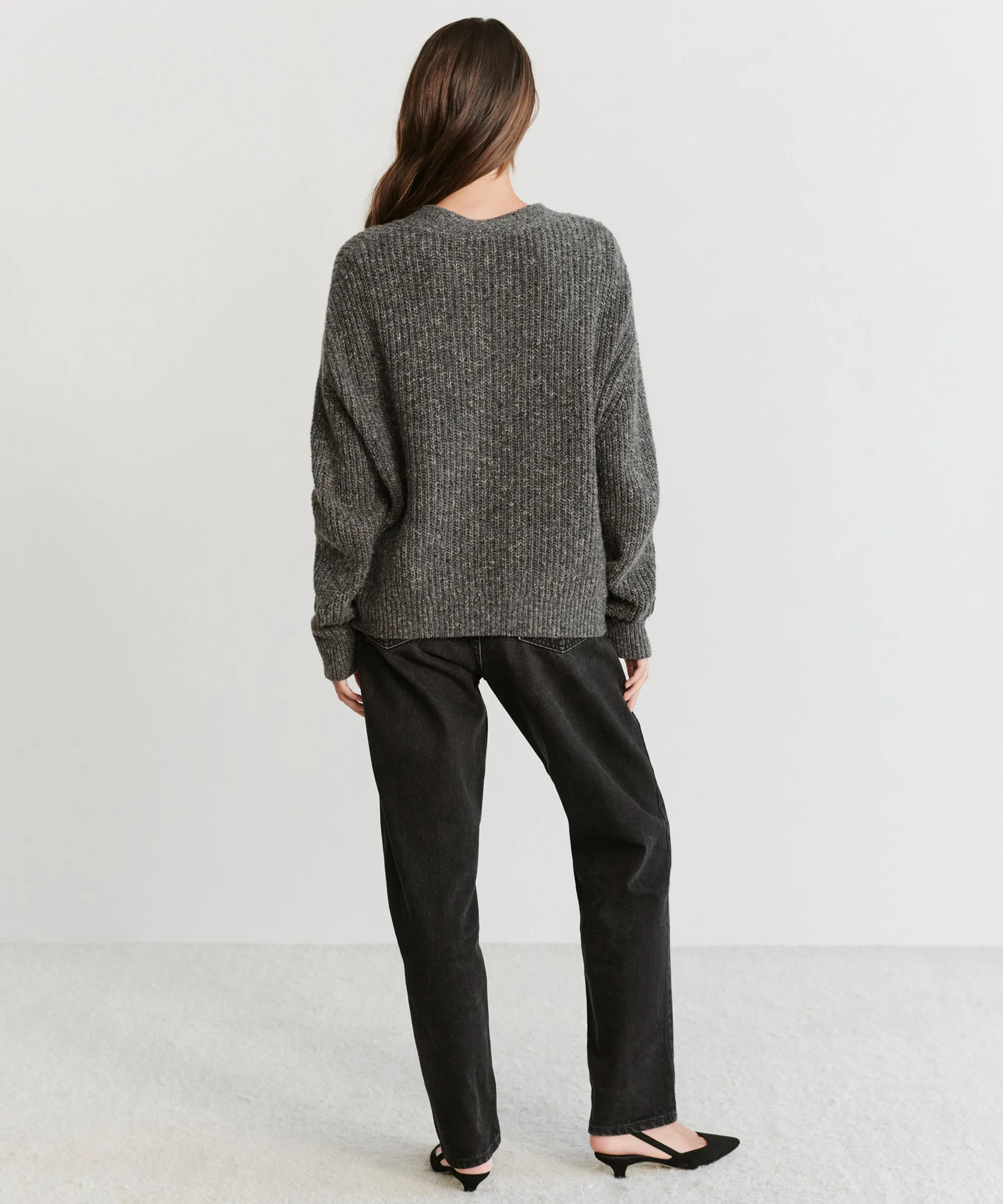 Cropped Cashmere Cocoon Cardigan