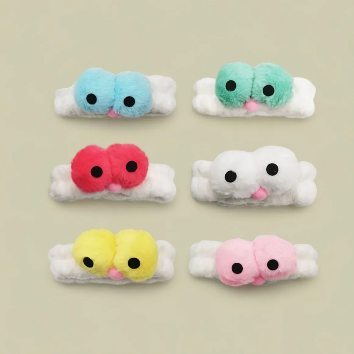 Cute Bird Eye  SPA Headband , Funny Big Eyes Hair Band for Washing Face Elastic Shower Face Washing Hairband