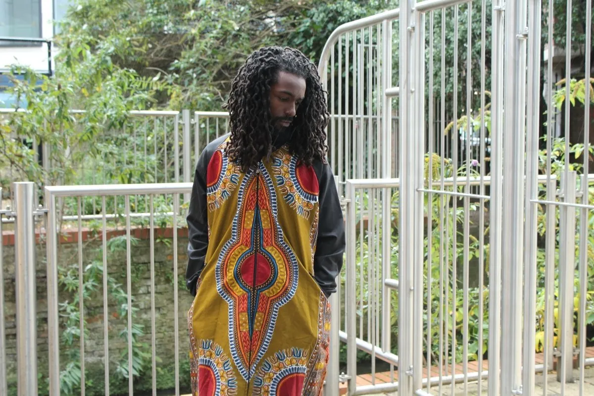 Dashiki Summer Trench Coat In Brown